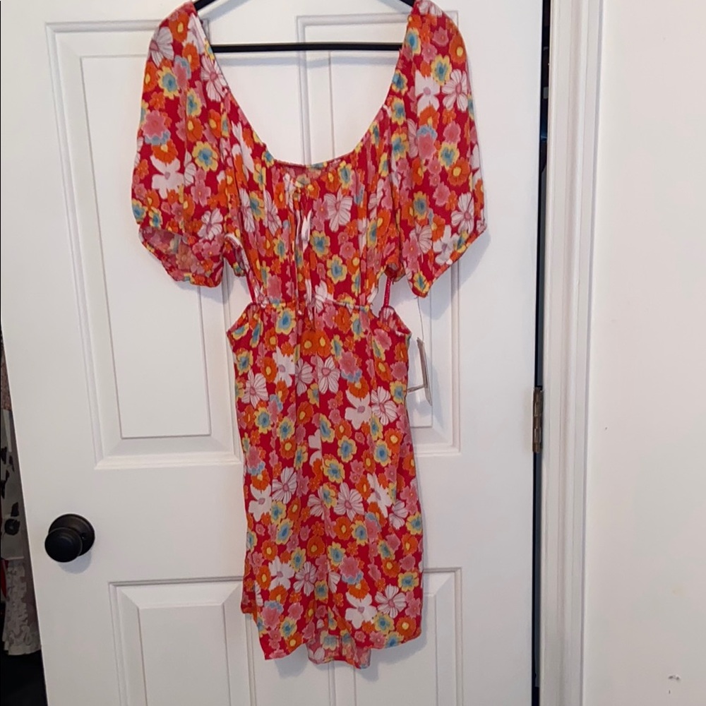 Floral Puff Sleeve Dress
